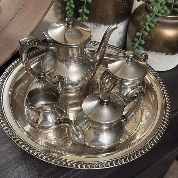 Elegant Silver Tea Set